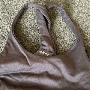 Bebe black Racerback Tank